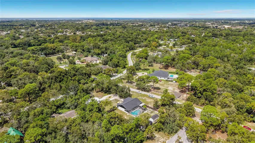 aerial of neighborhood