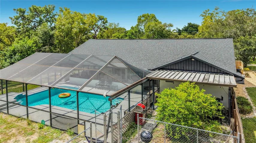 Aerial of pool