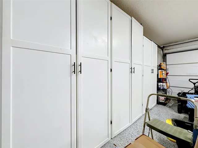 built in cabinets in 2 car garage