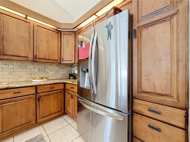 beautiful wood cabinets in kitchen