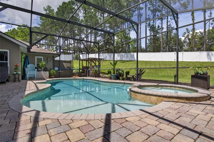 Heated and saltwater pool and spa; Pool Deck