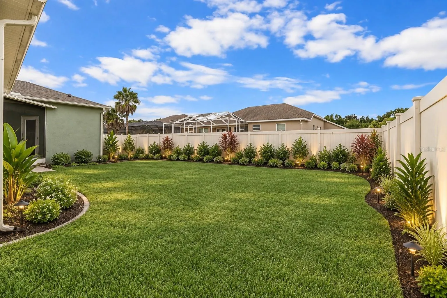 Staged backyard 2