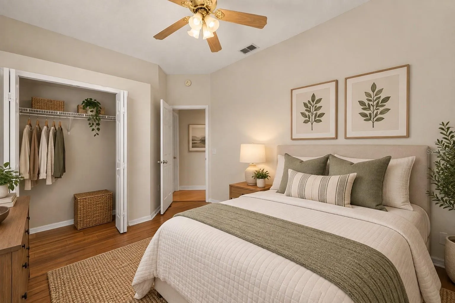 Staged Second Bedroom