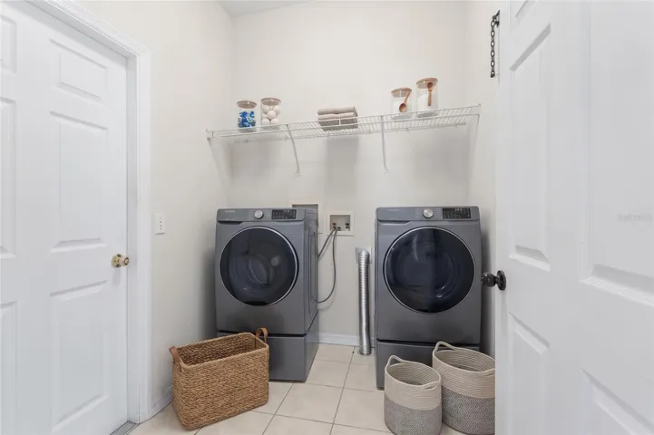 Staged Laundry Room
