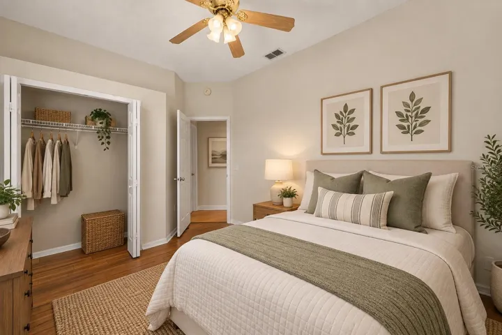 Staged Second Bedroom