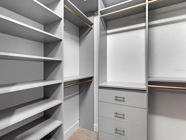 Primary closet