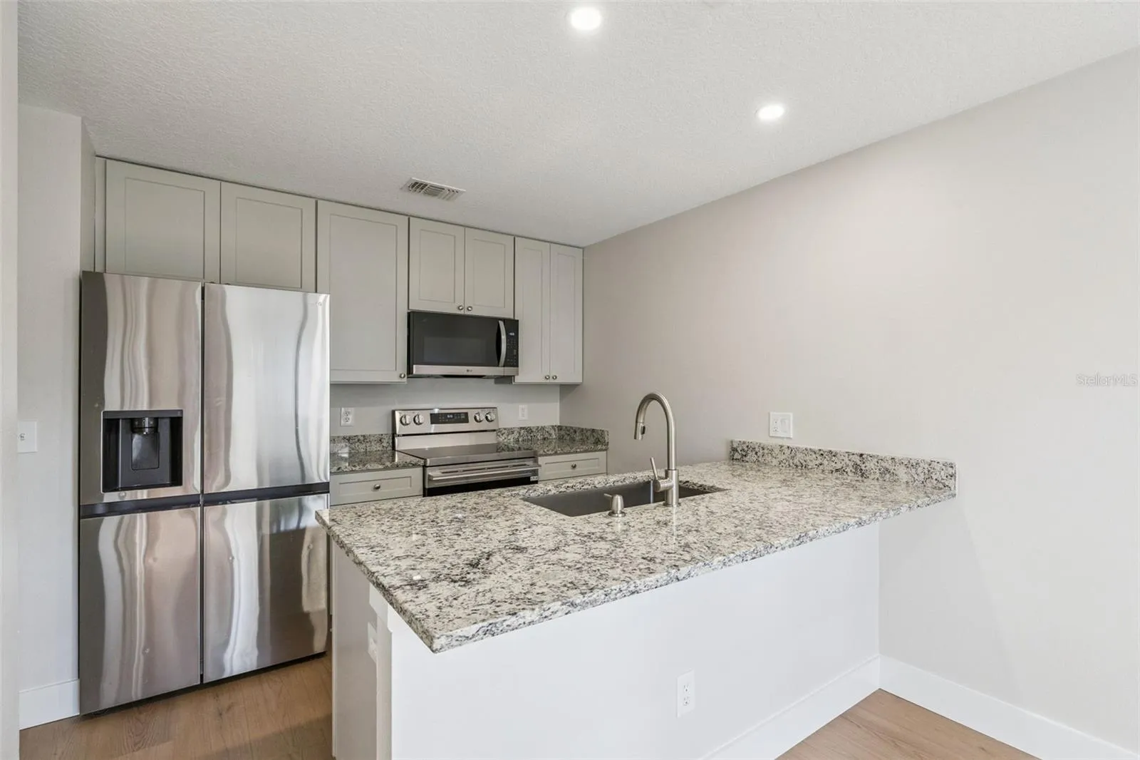 Remodeled kitchen.