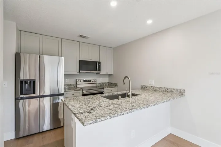 Remodeled kitchen.