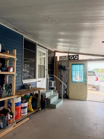 Covered Aisleway with Storage