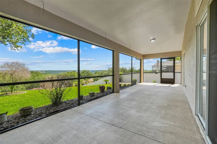 Screened in lanai