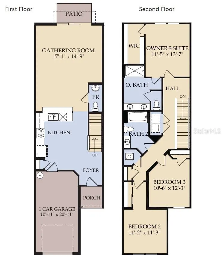 Floor Plan - Floor One and Two
