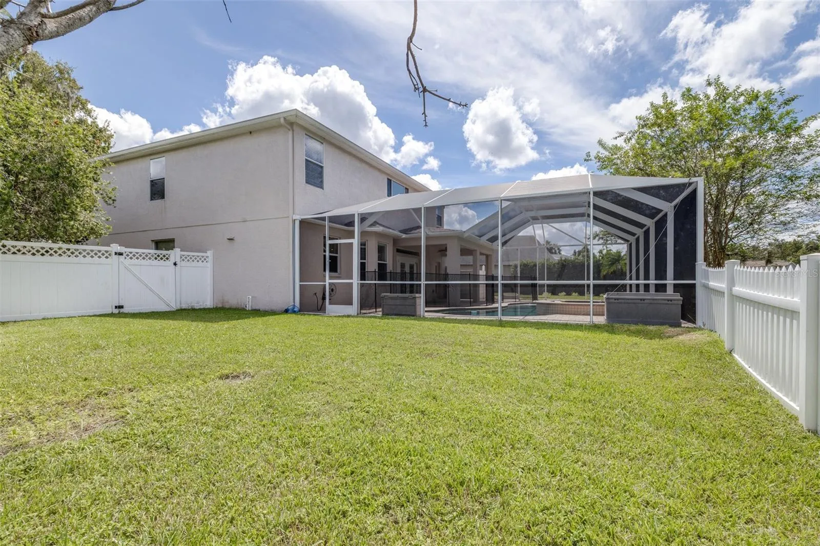 North side of home (fenced)