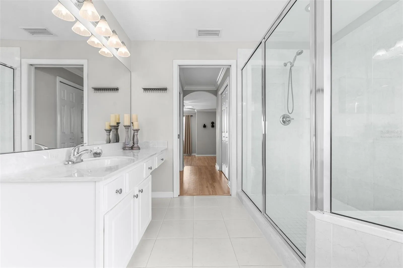 Virtually staged bedroom