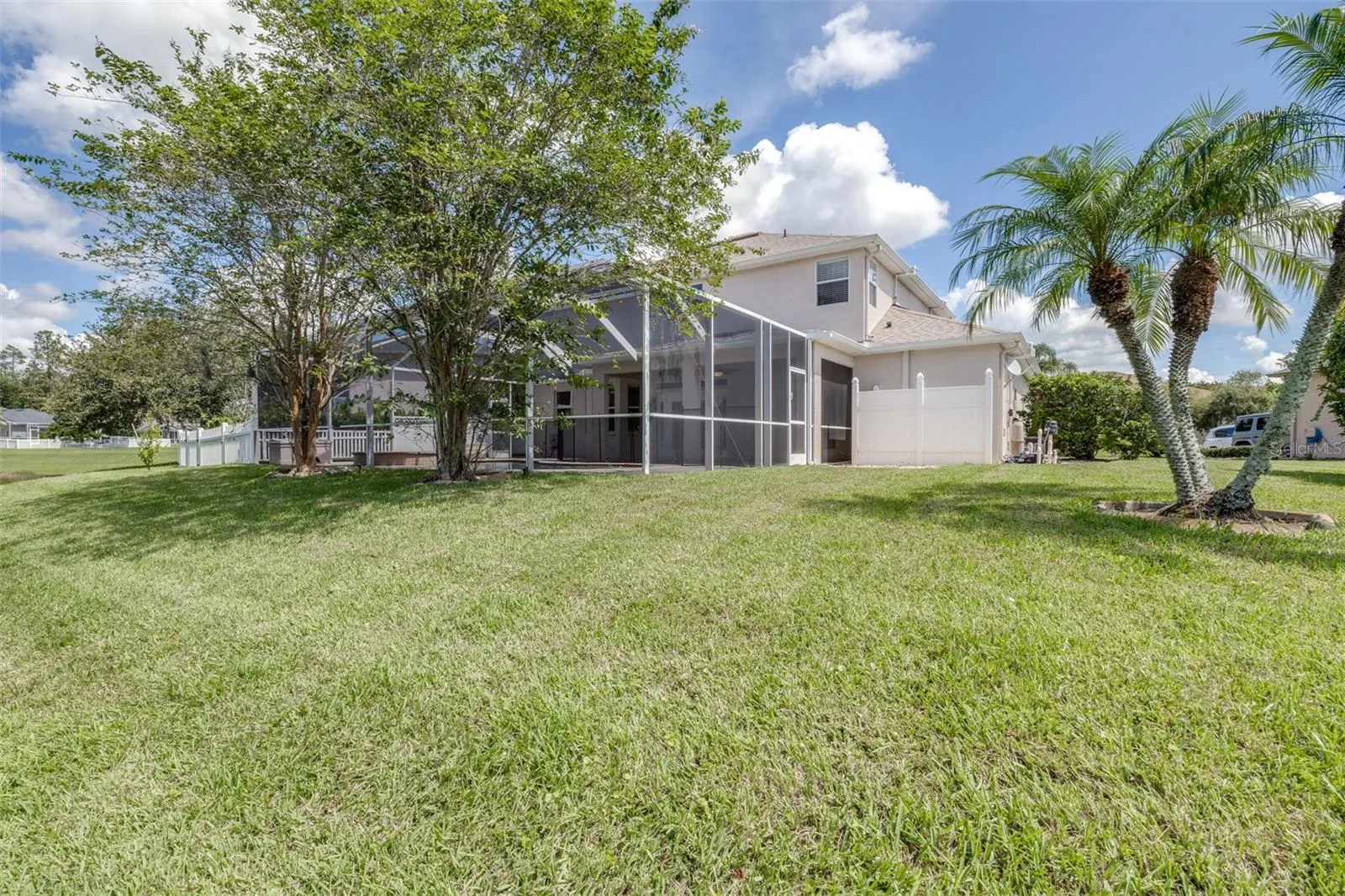 South side of home has extra green space