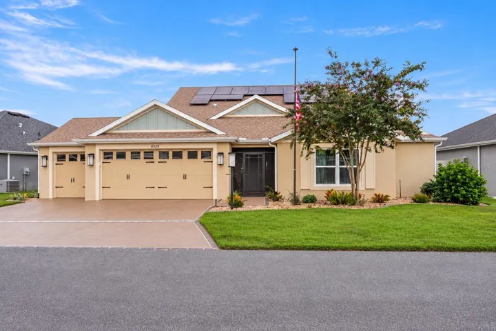 Front - Full 2 car with golf cart garage.