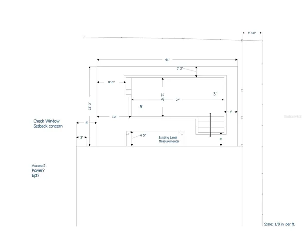 Pool Plans - prior to the birdcage install.