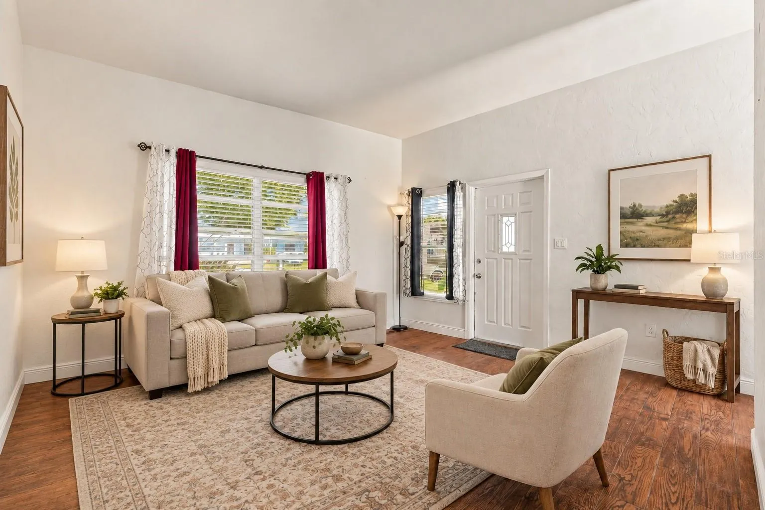 AI Staged living room