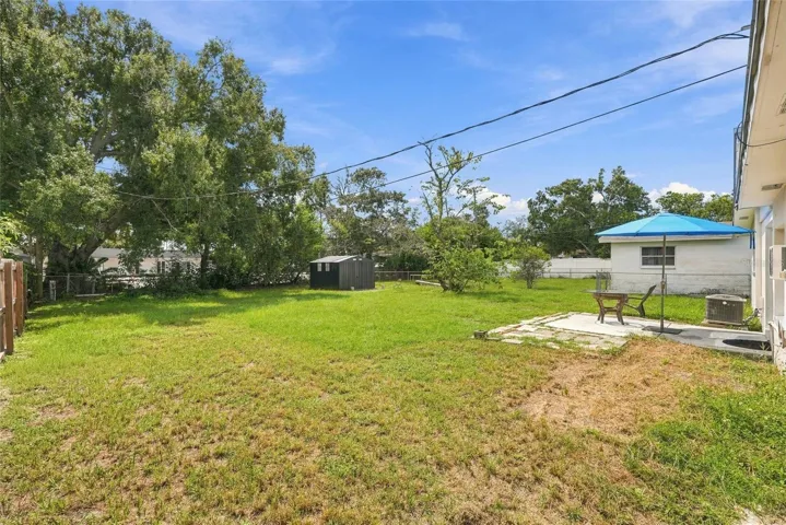 large backyard