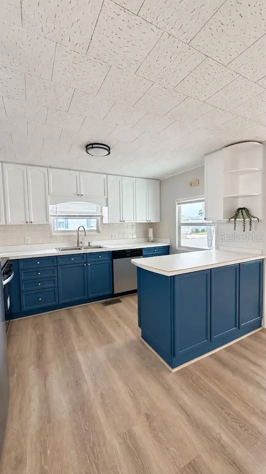 open kitchen with new appliances