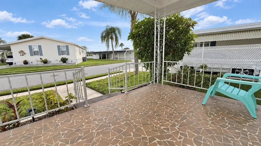 View from front open porch