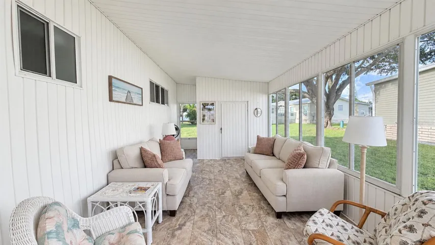 Florida room under carport