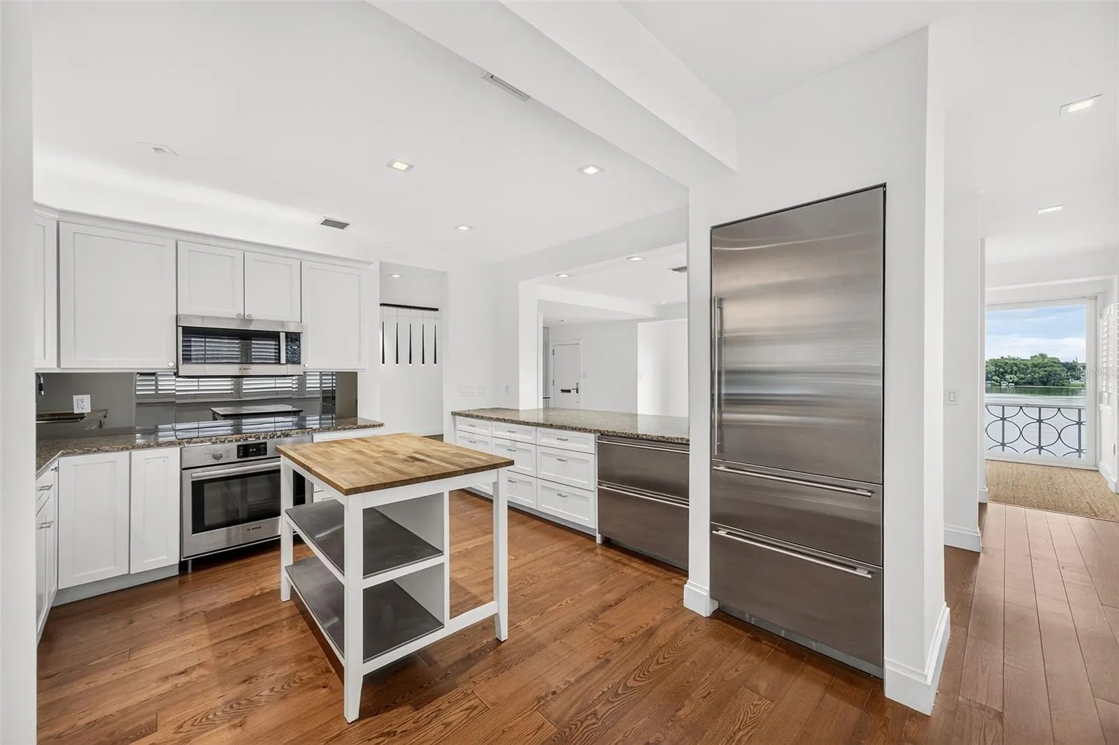 Kitchen Opens to Living Area