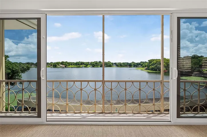 19' of Sliders with direct view of Lake Osceola