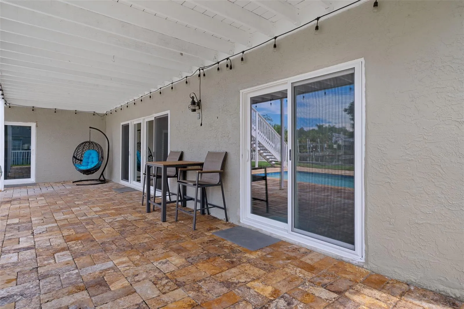 Covered pool deck