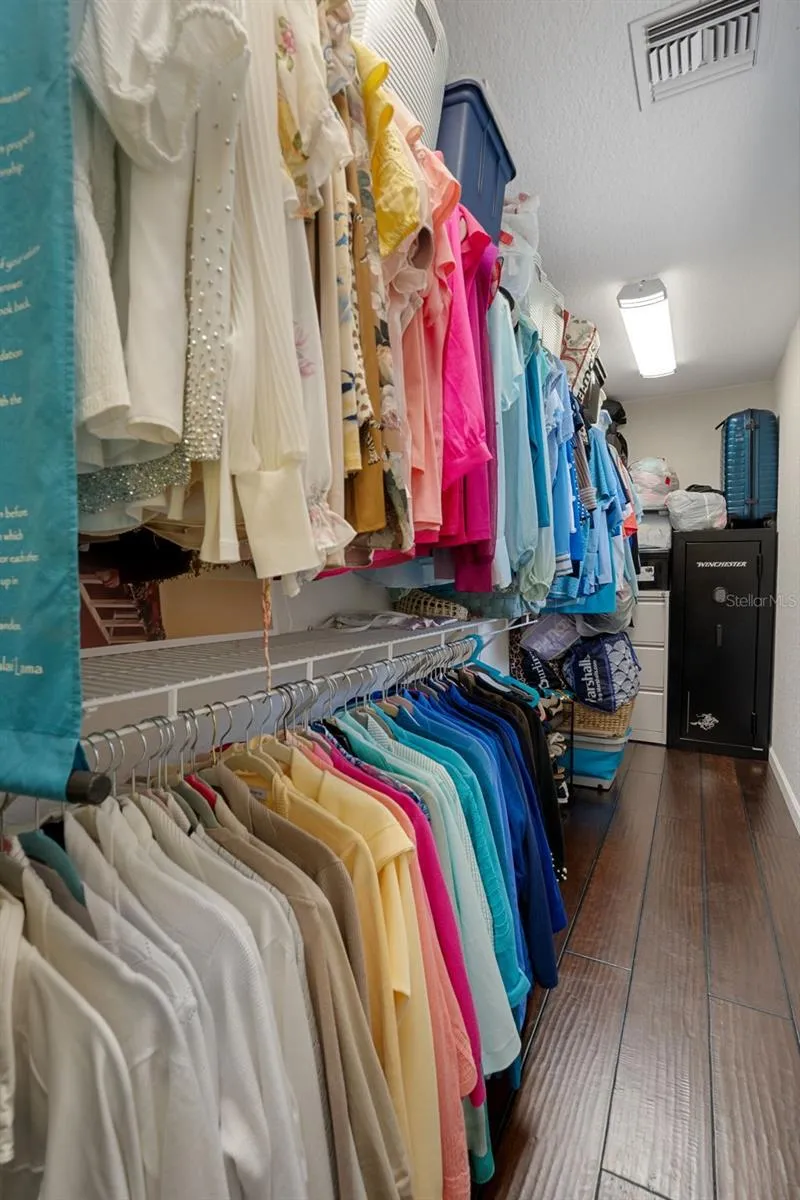 Primary suite HUGE walk in closet