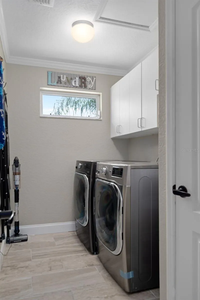Dedicated laundry room