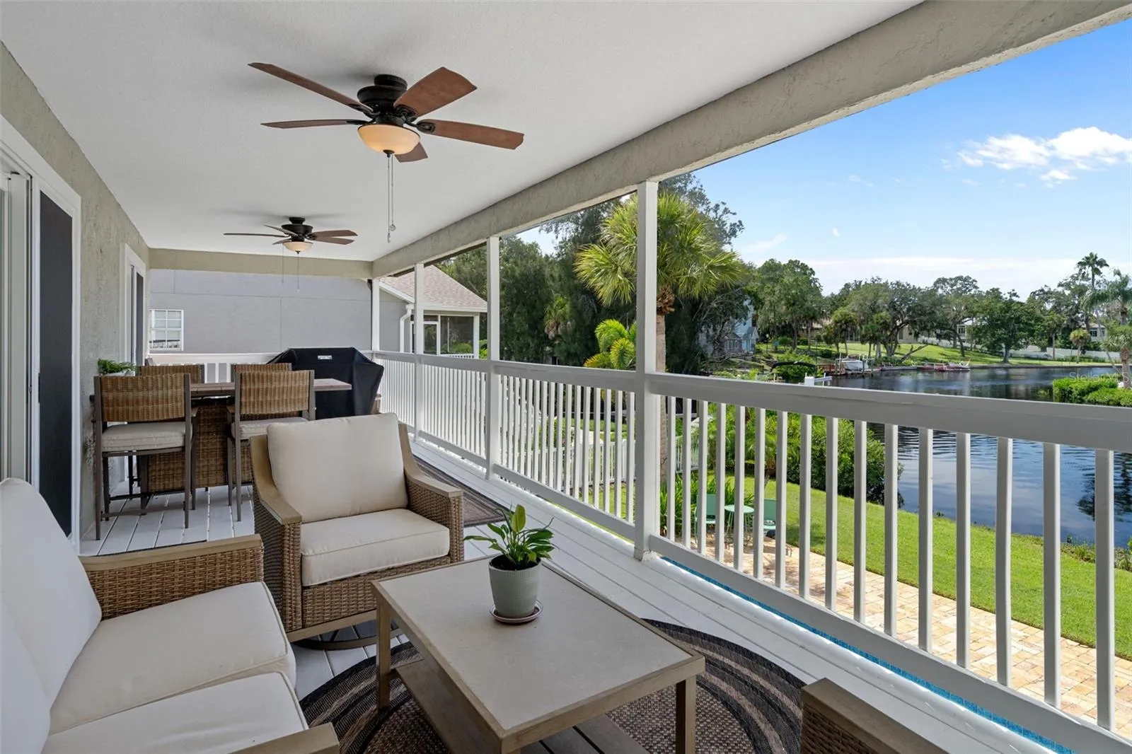 RIVER FRONT and pool front balcony