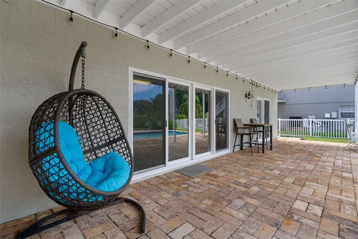 Covered pool deck