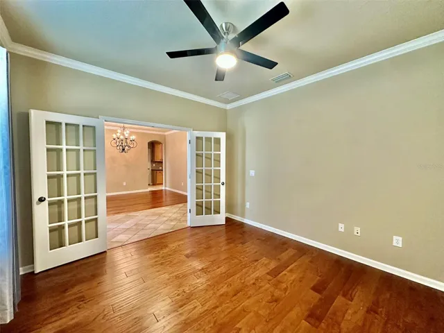 Office with French Doors