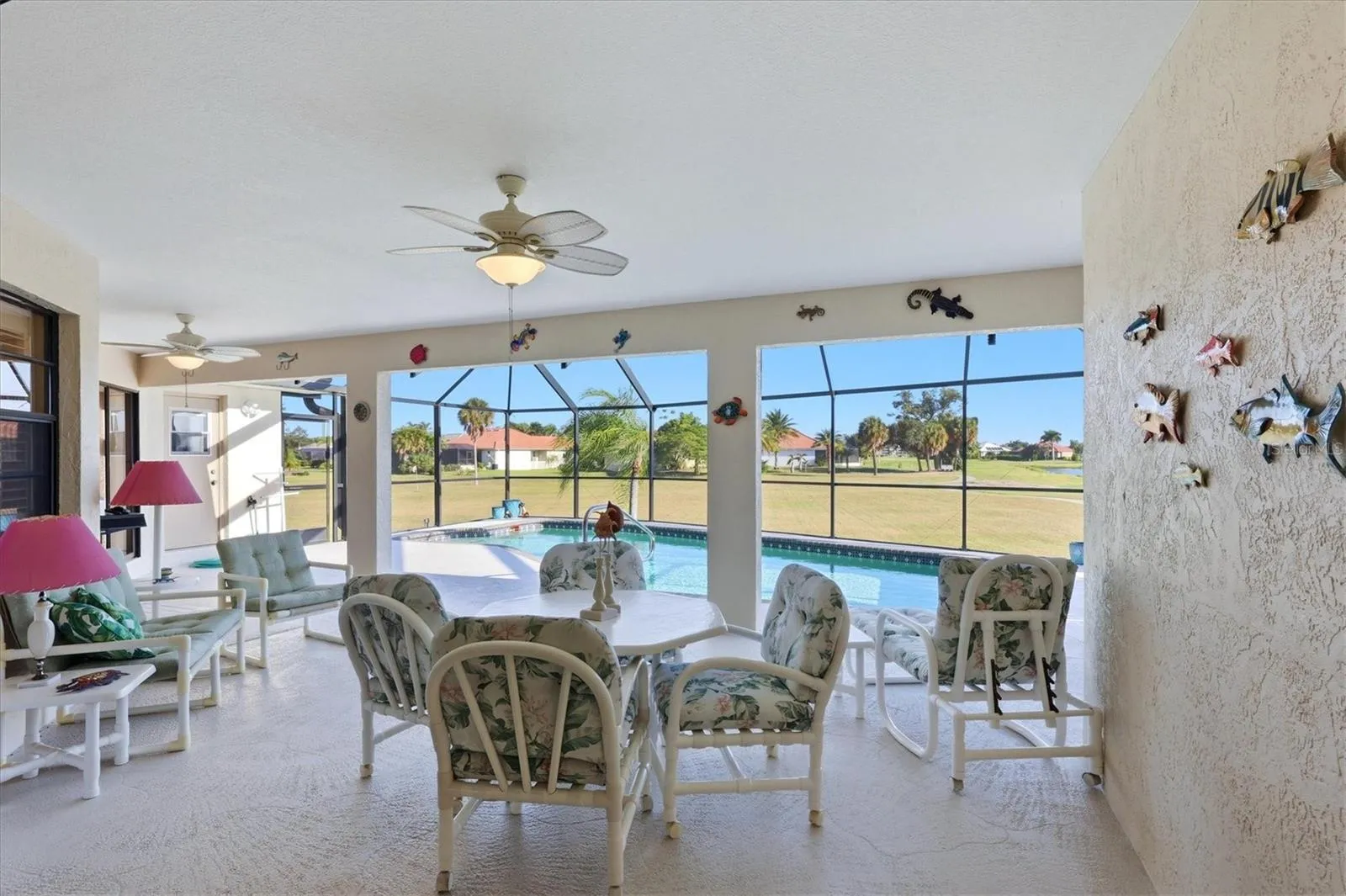 Spacious lanai, sliders to access from multiple areas of the home for our Florida lifestyle