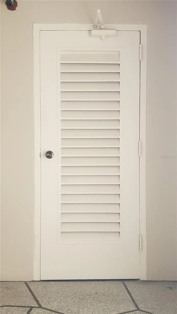 Storage entrance door on 7th floor