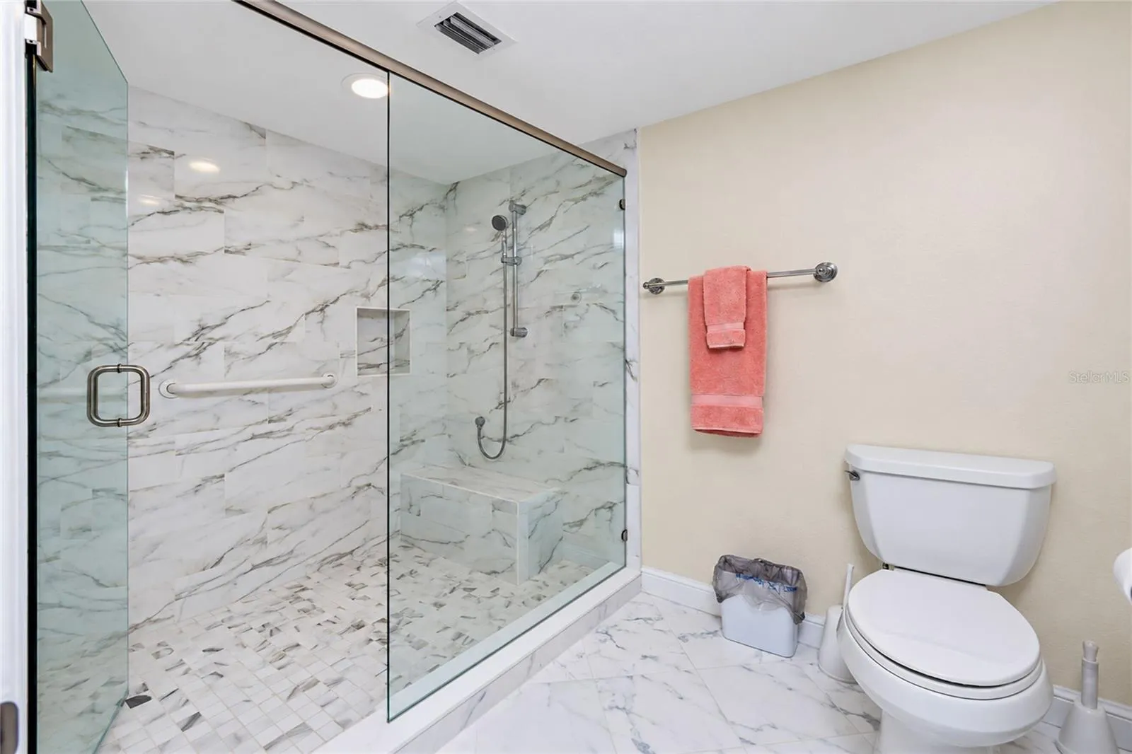 PRIMARY BATH HAS A SEPARATE ROOM FOR THE WALKIN SHOWER AND TOILET!