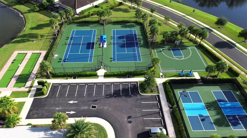 Polo Run tennis, pickleball and basketball courts