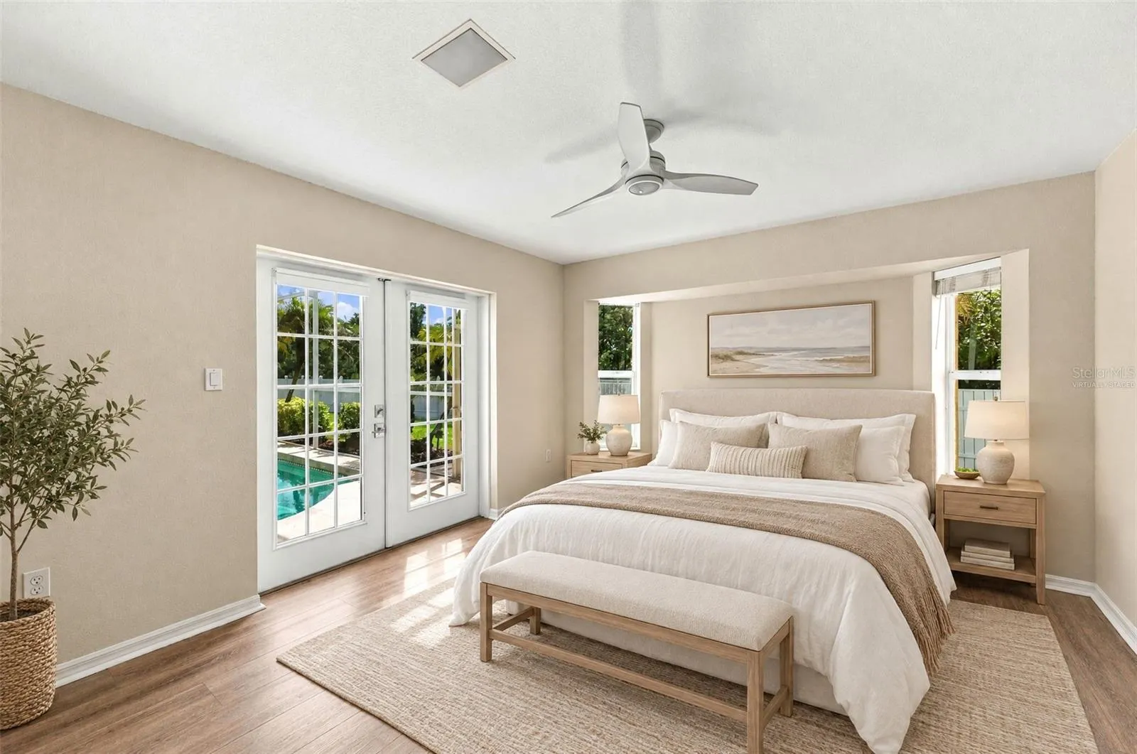 Virtually staged - Primary bedroom