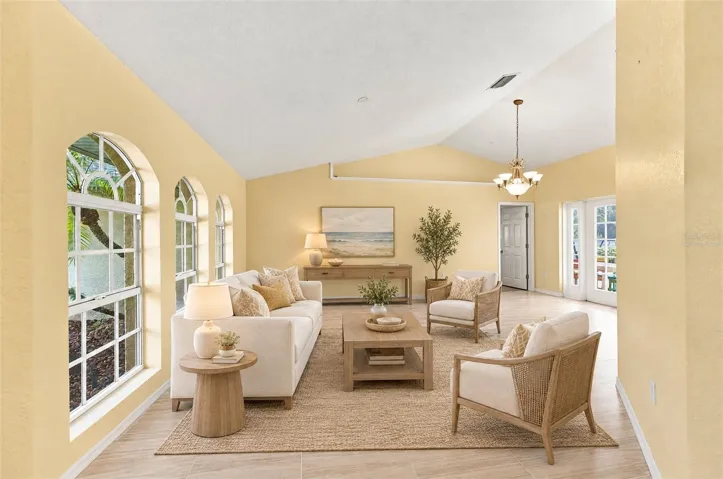 Virtually staged - Living room