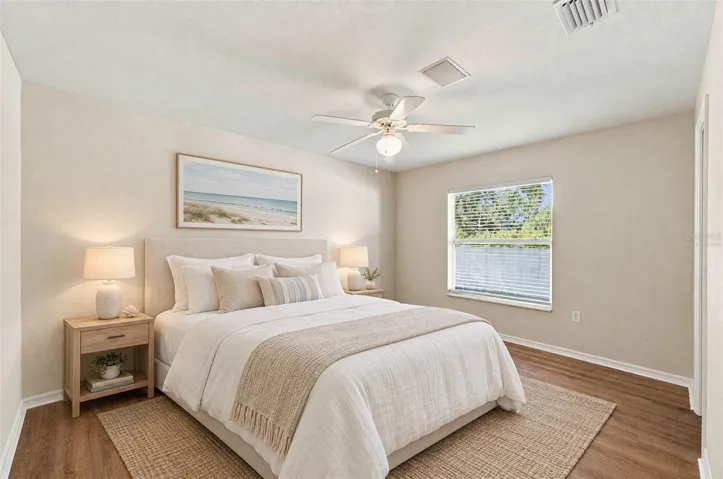 Virtually staged - Guest bedroom