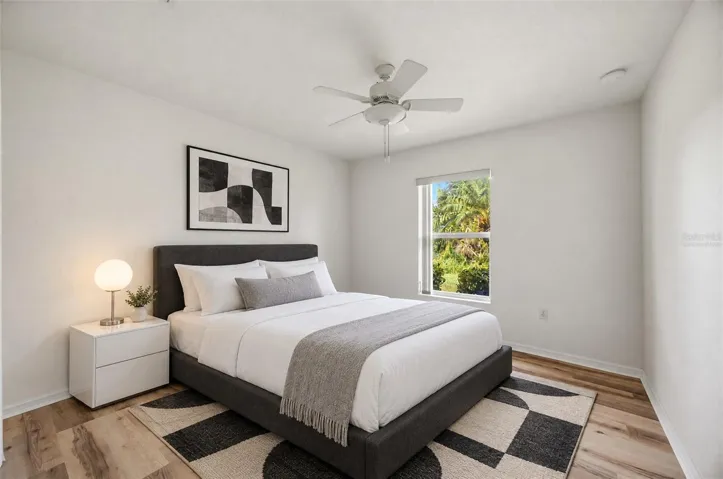 Virtually staged - Guest bedroom