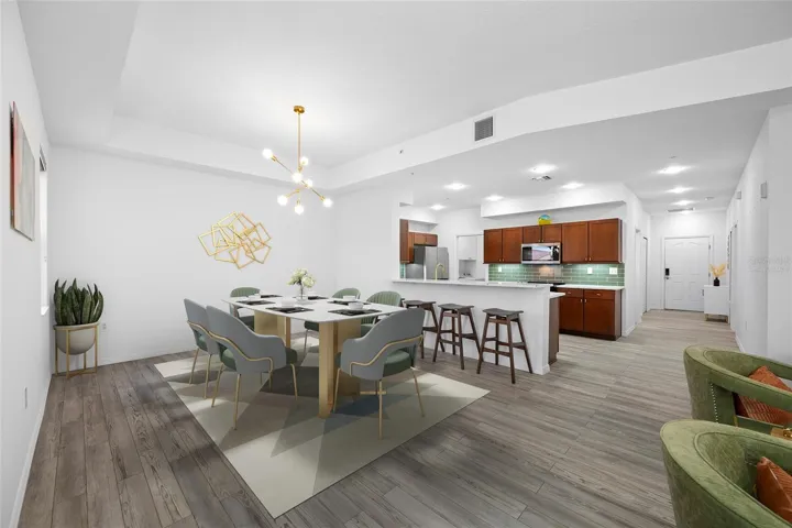 Dining room - virtually staged
