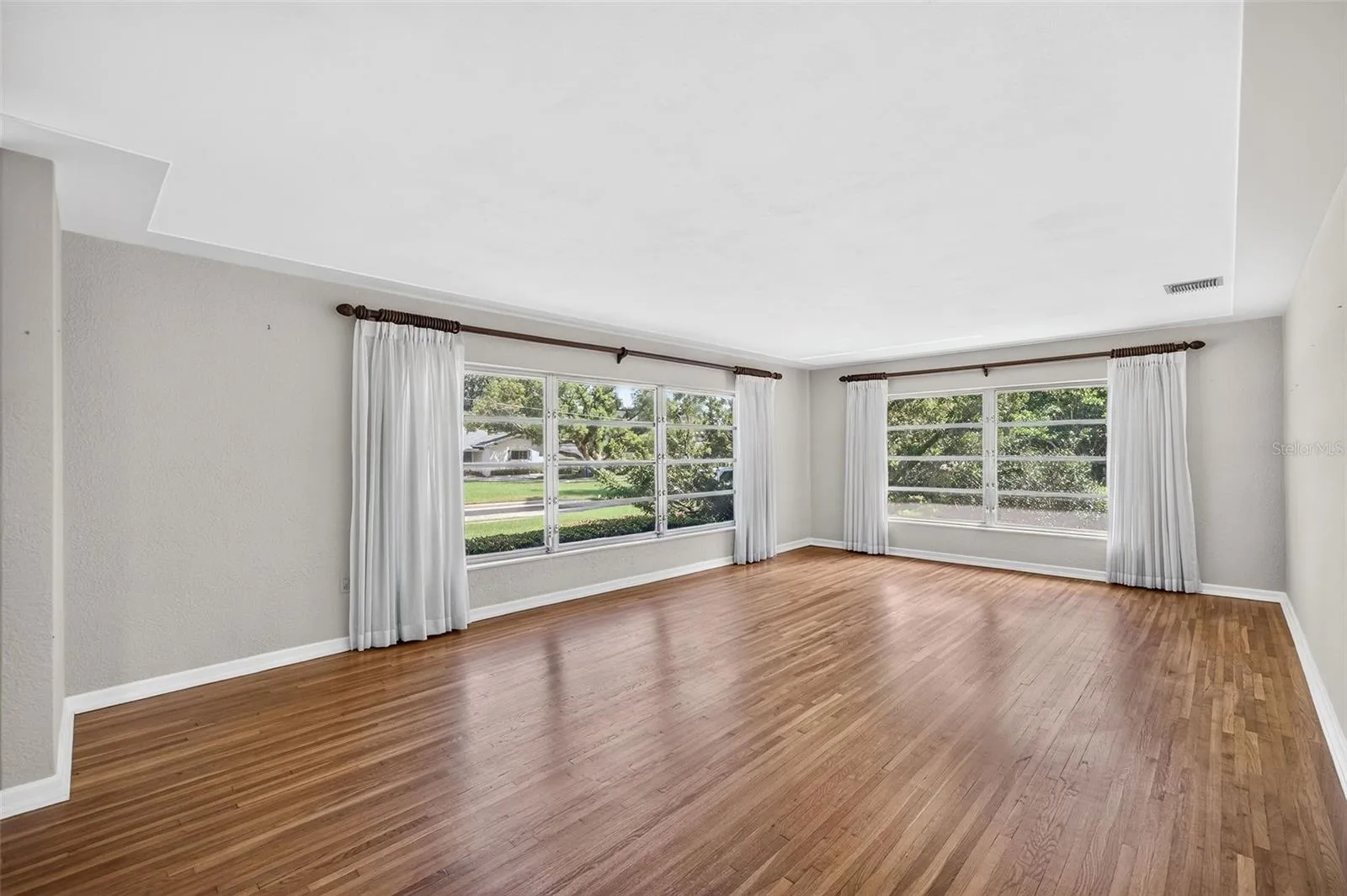 Large, bright living room.