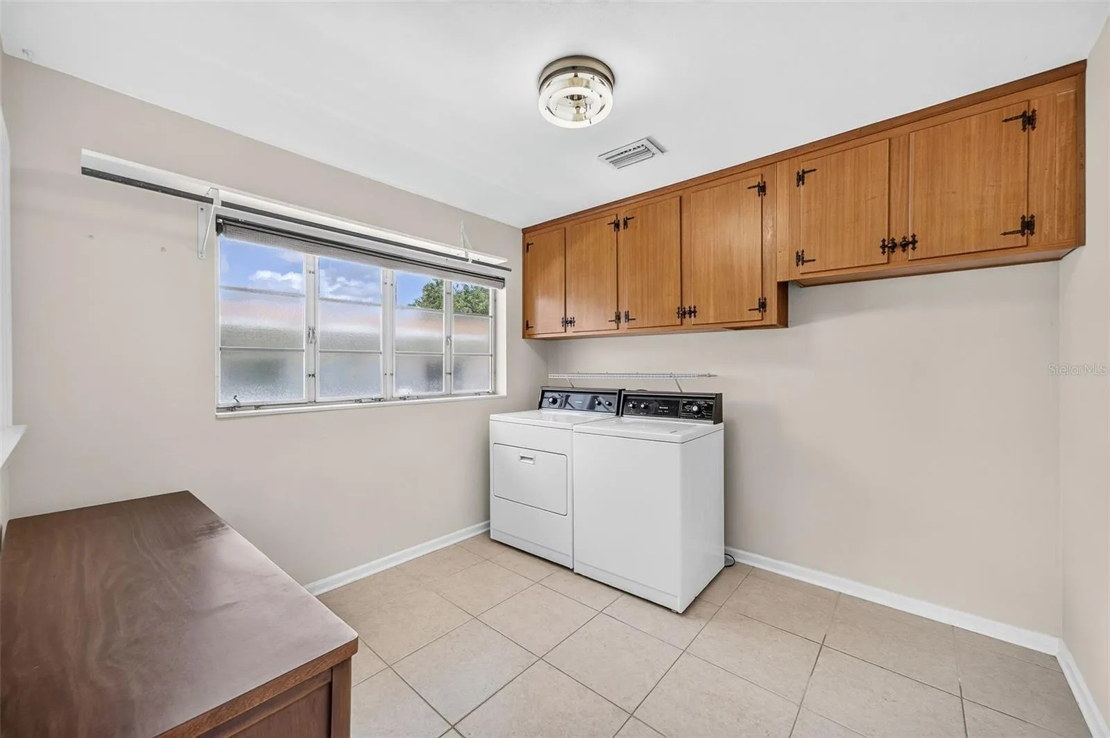Large laundry room.
