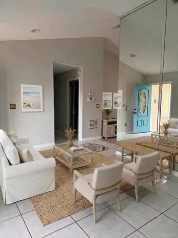 virtually staged living room