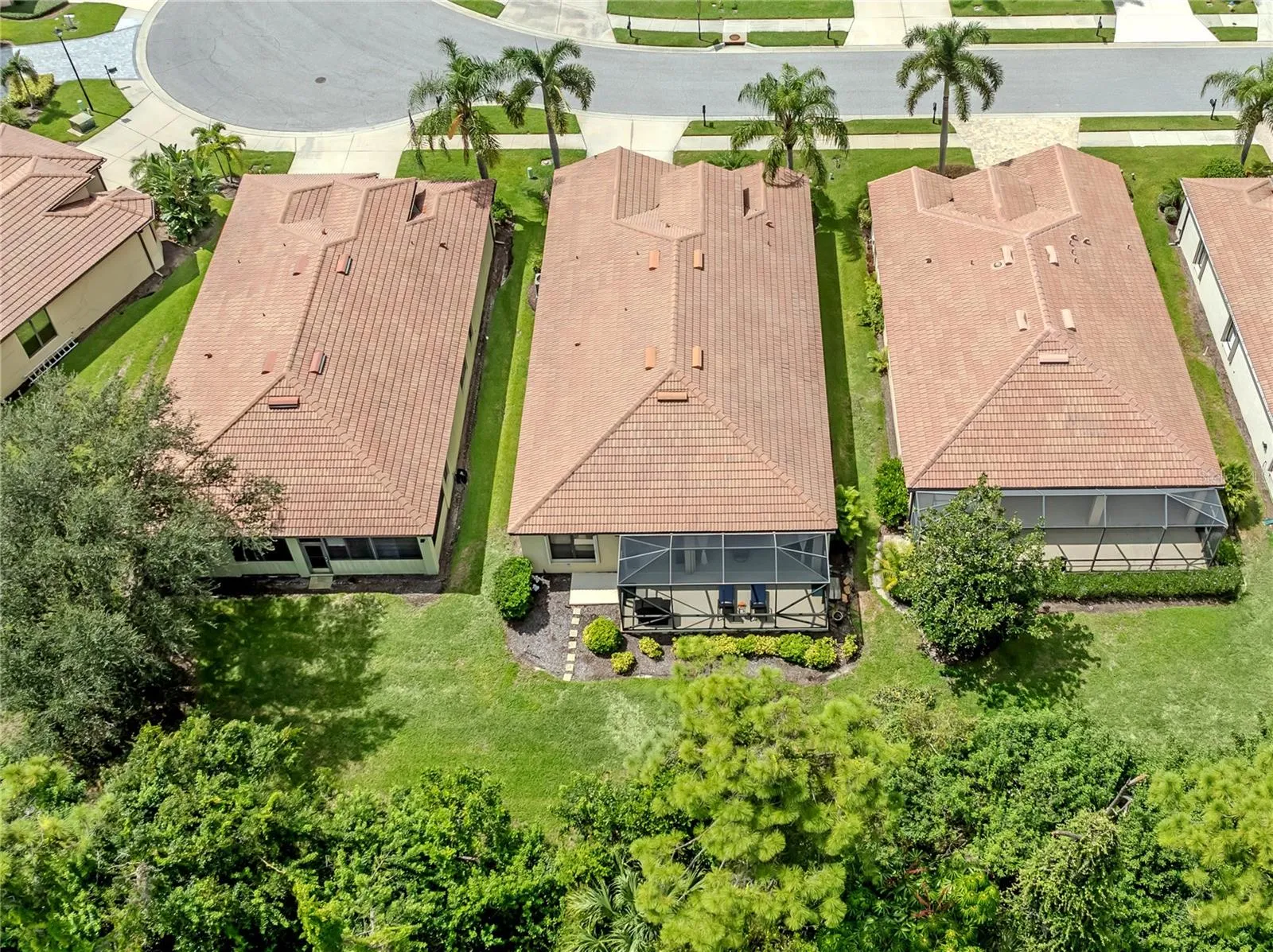 Aerial of back of home