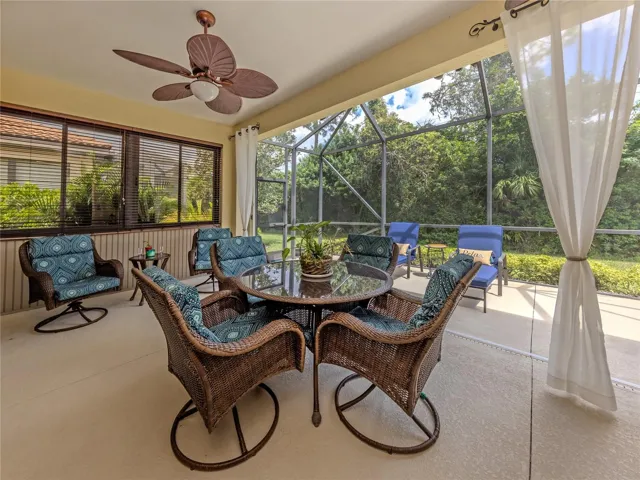 Lanai with window installed under cover