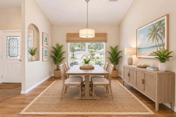 Dining Room Virtually furnished