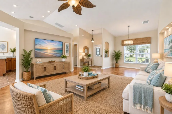 Living Room Virtually furnished