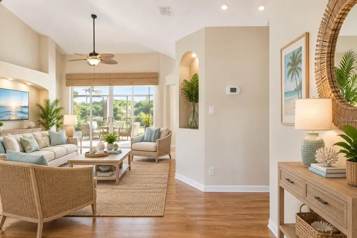 Living Room Virtually furnished